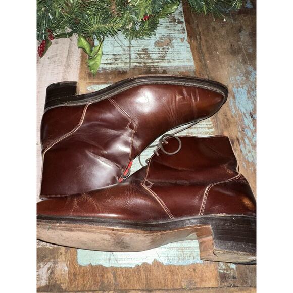 Jeffrey West Leather Chukka Boots With Laces Style 2125 - Picture 4 of 13